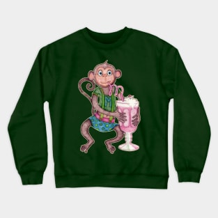 Milkshake Monkey Crewneck Sweatshirt